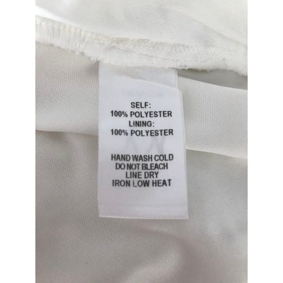 LULU'S Love Poem Crochet Lace Halter Sleeveless Bridal Mini Dress Size XL White - Picture 9 of 10